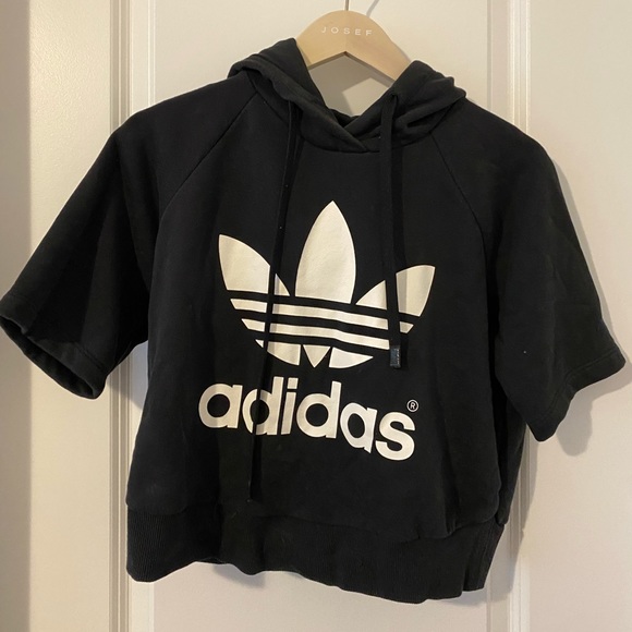 Adidas Crop Hoodie - Picture 1 of 1